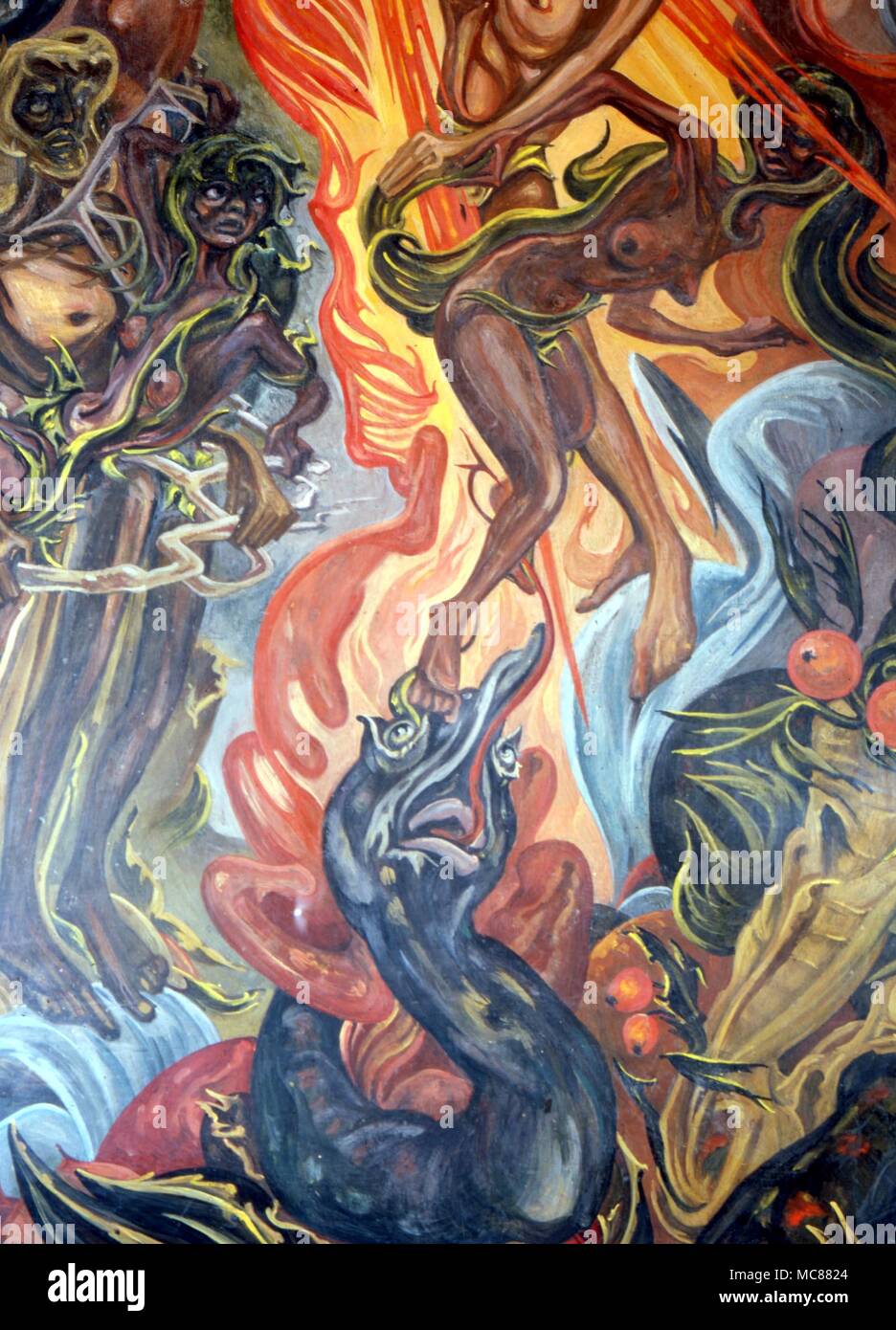 The serpent of Eden detail from the section entitled Eviction from