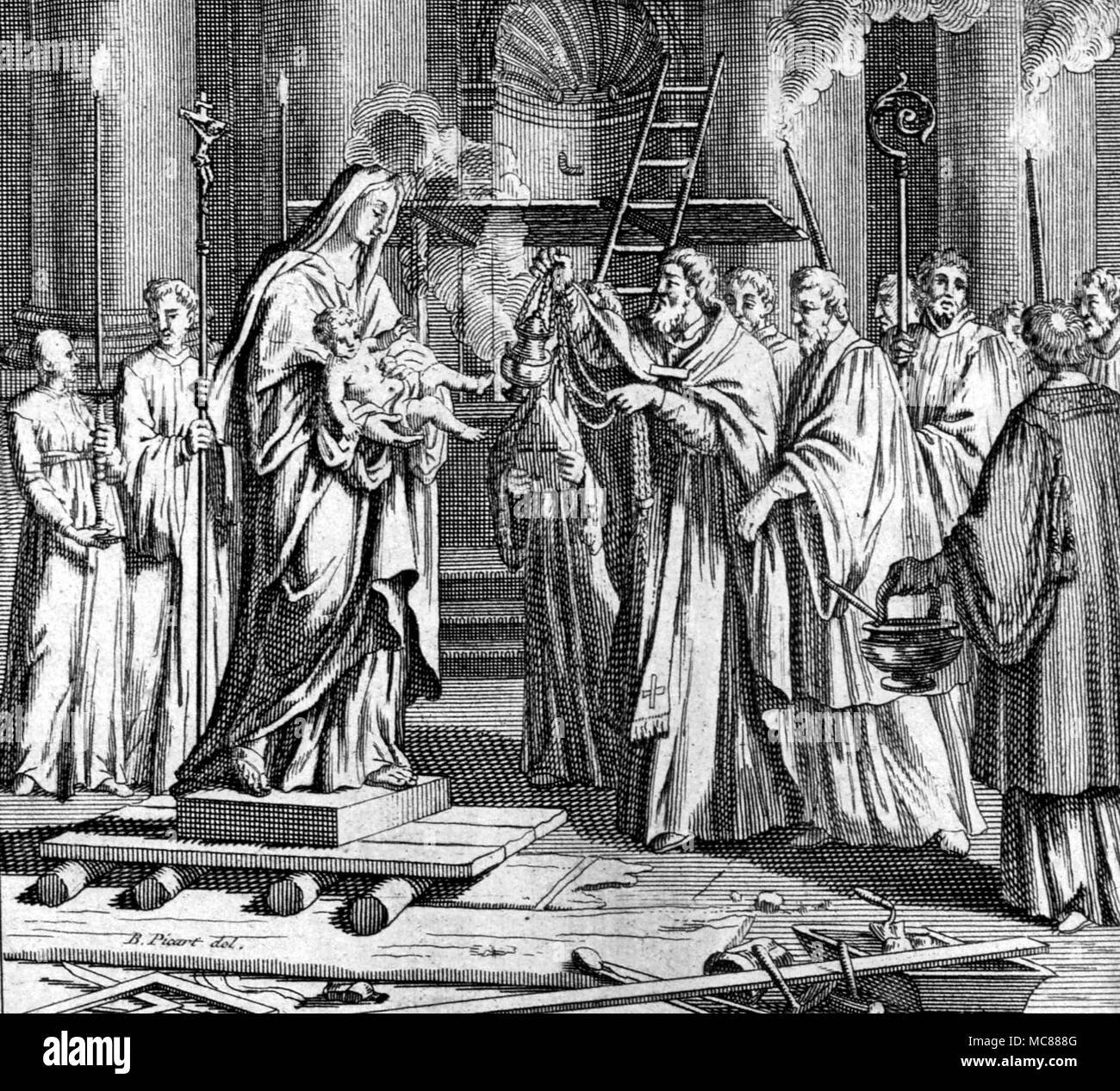 CHRISTIAN Consecration of an image Stock Photo - Alamy