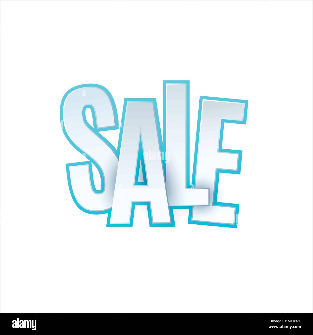 Promo Sales Lettering Sale banner template design. Special offer, colourful letters for ...