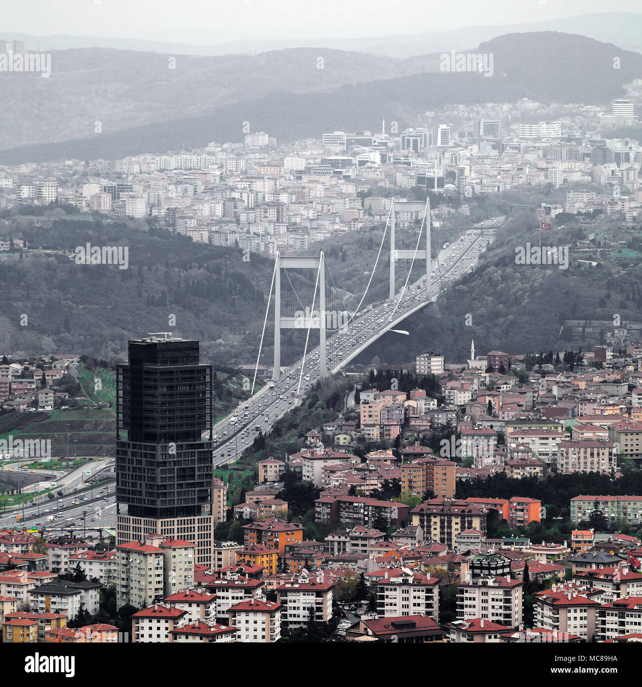 Istanbul aerial view Stock Photo