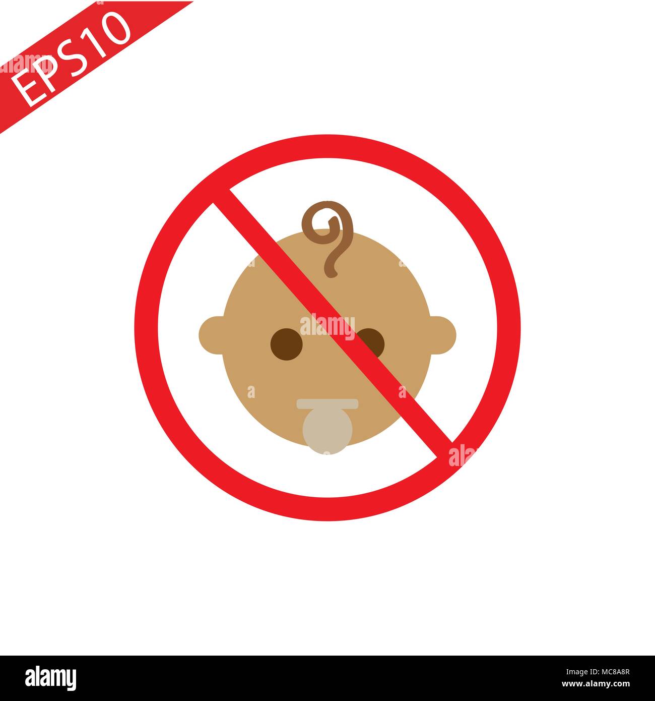 Warning sign no children Stock Vector Images Alamy