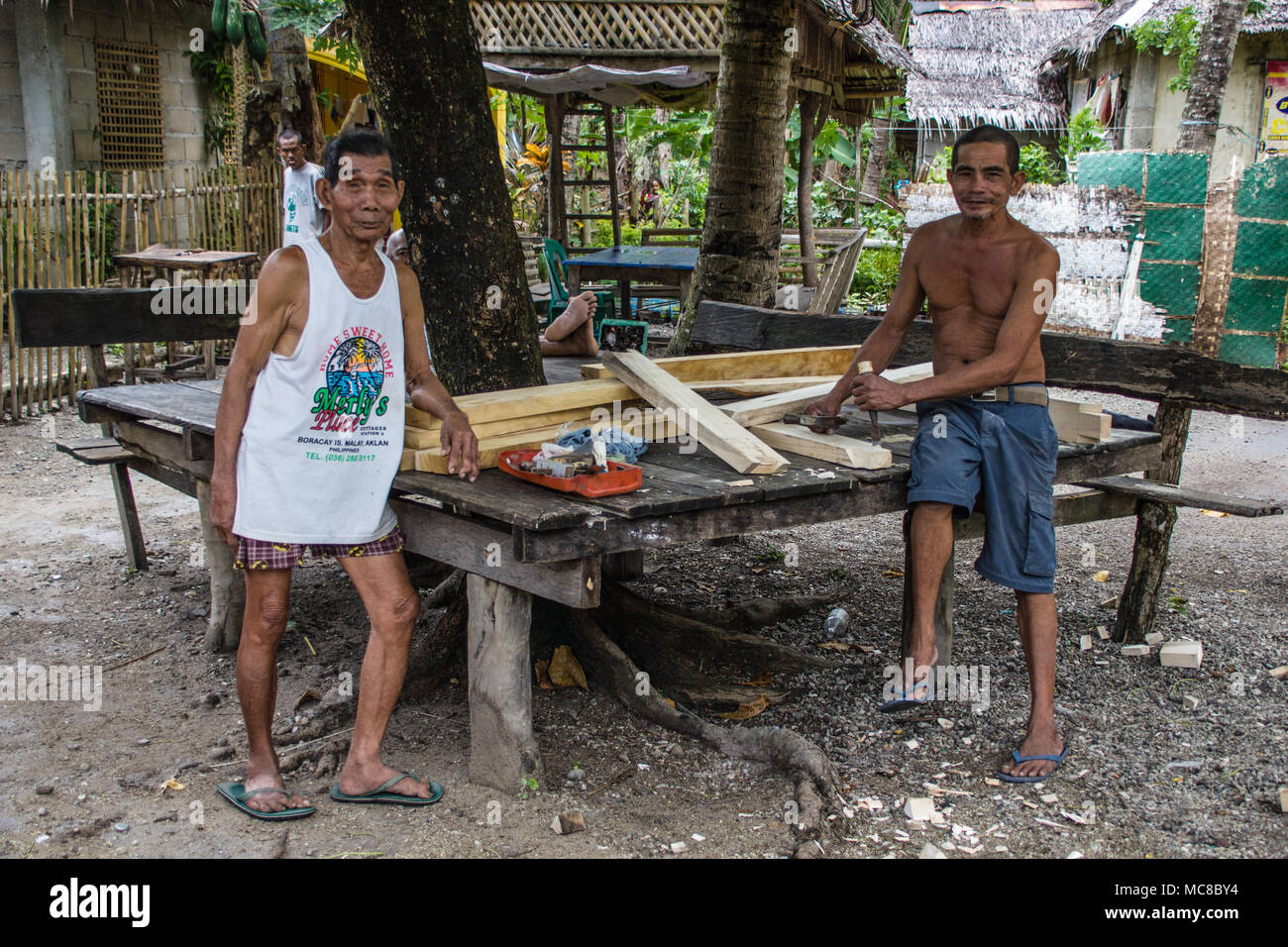 Carabao Island (Philippines) ,11 March 2018, The forest carpenters Stock Photo