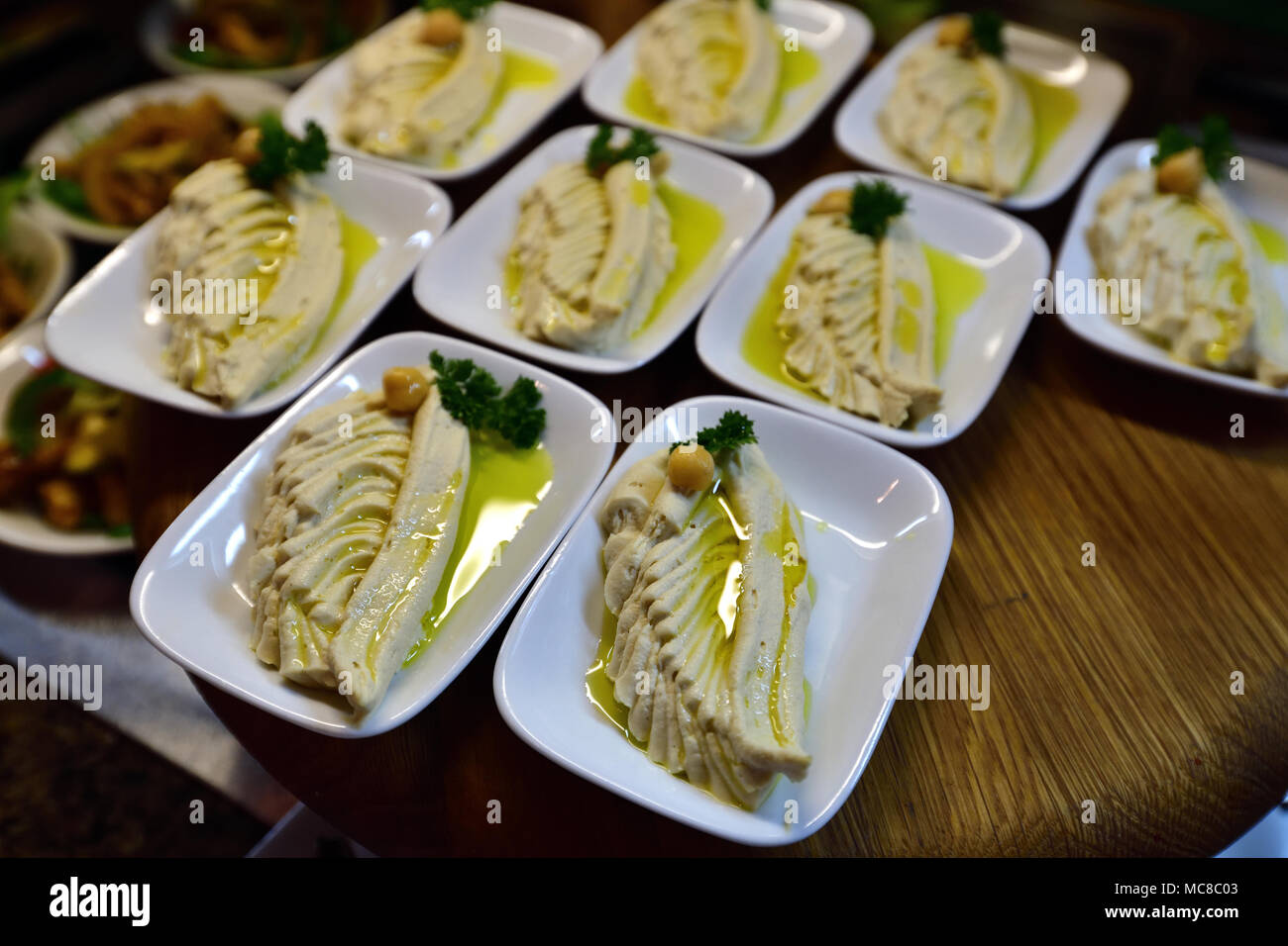 Pate tofu with olive oil in restaurant at the resort Stock Photo Alamy