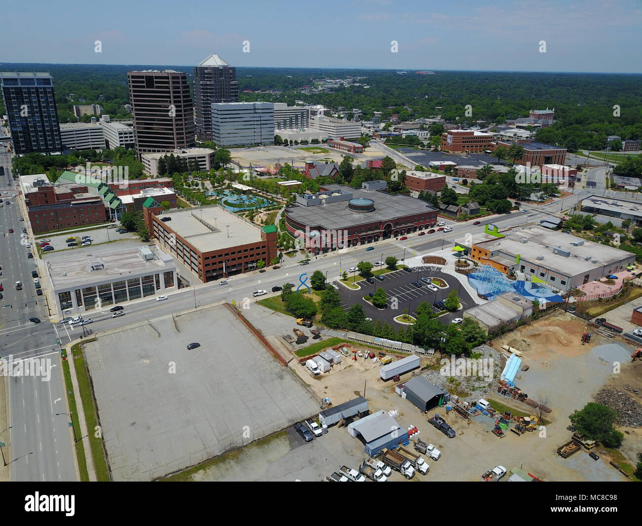 Greensboro from above Stock Photo - Alamy