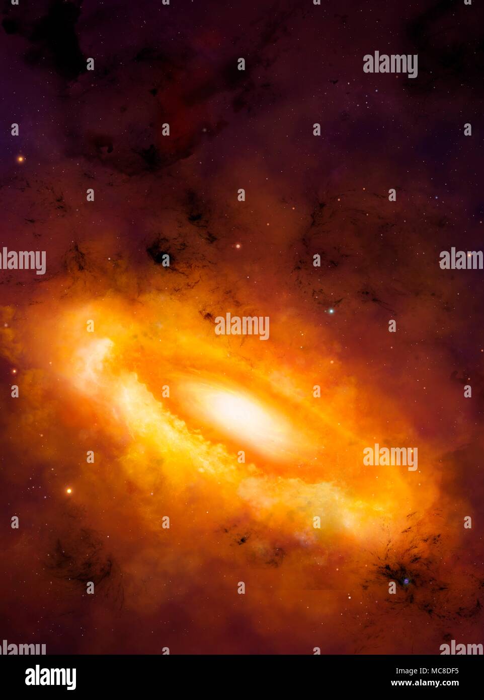 Planetary System Formation Illustration Of A Primordial