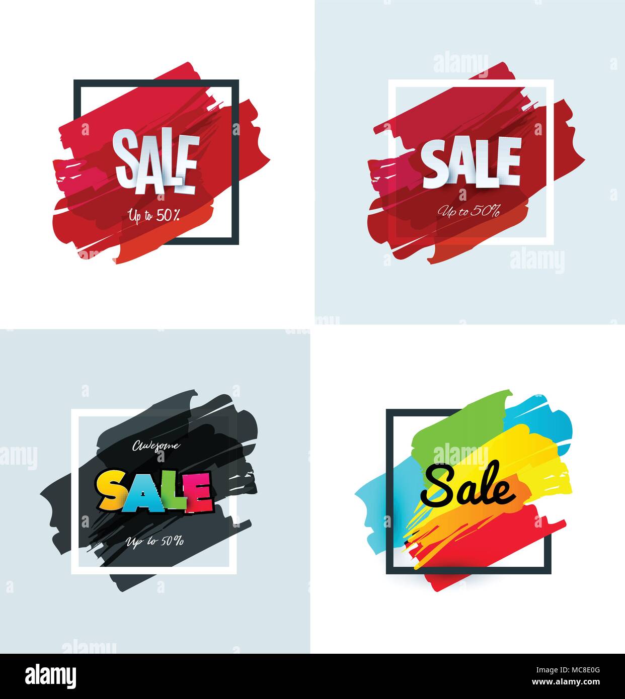Special sale all item template design Royalty Free Vector