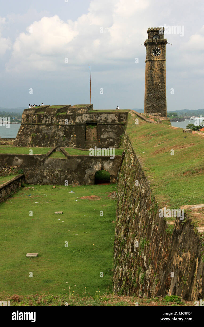 The Galle Fort, an old colonial fortified bastion in Galle, Sri Lanka ...