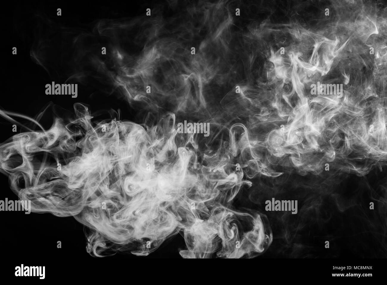 Black and white smoke background hires stock photography and images