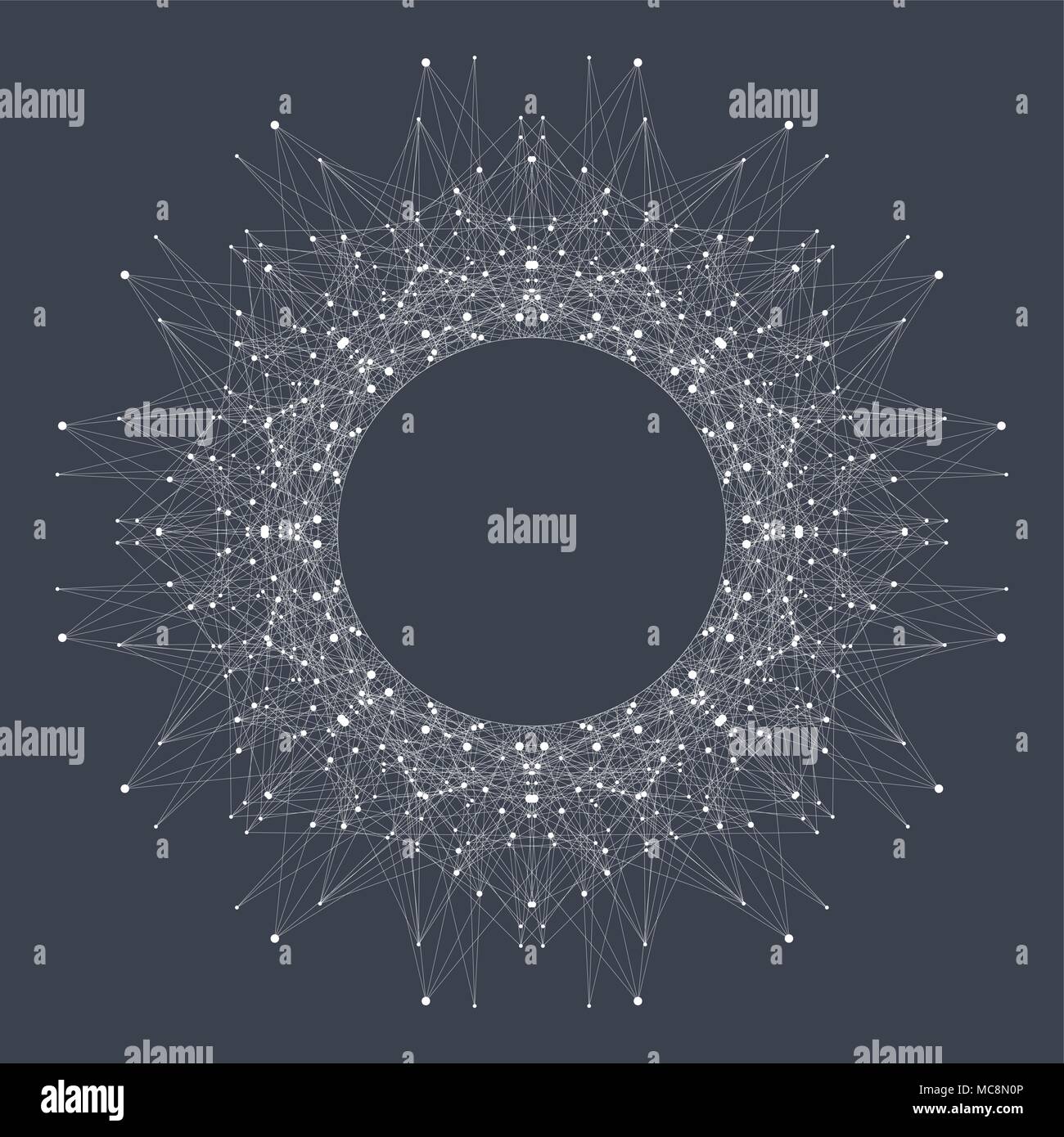 Artificial Intelligence Logo. Artificial Intelligence and Machine Learning Concept. Vector symbol AI. Neural networks and another modern technologies concepts. Technology sci-fi concept. Stock Vector