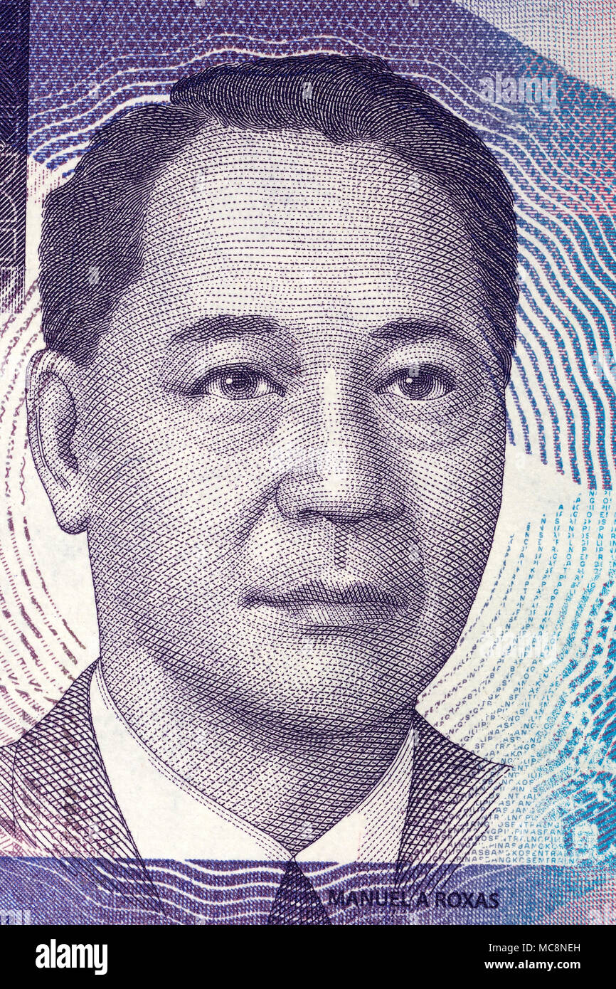 Manuel Roxas portrait from Philippine peso Stock Photo - Alamy