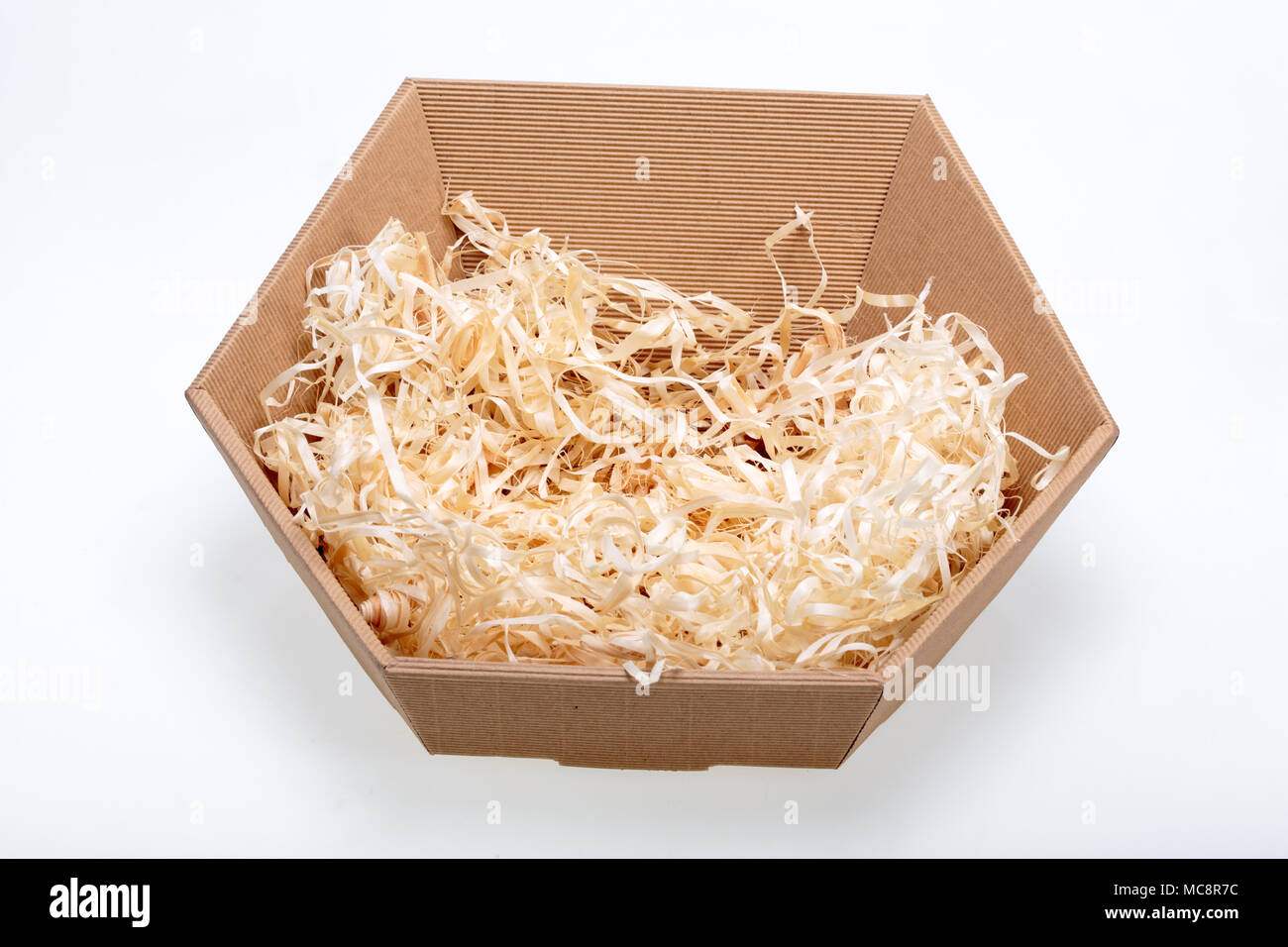 Empty cardboard box isolated on white background Stock Photo - Alamy