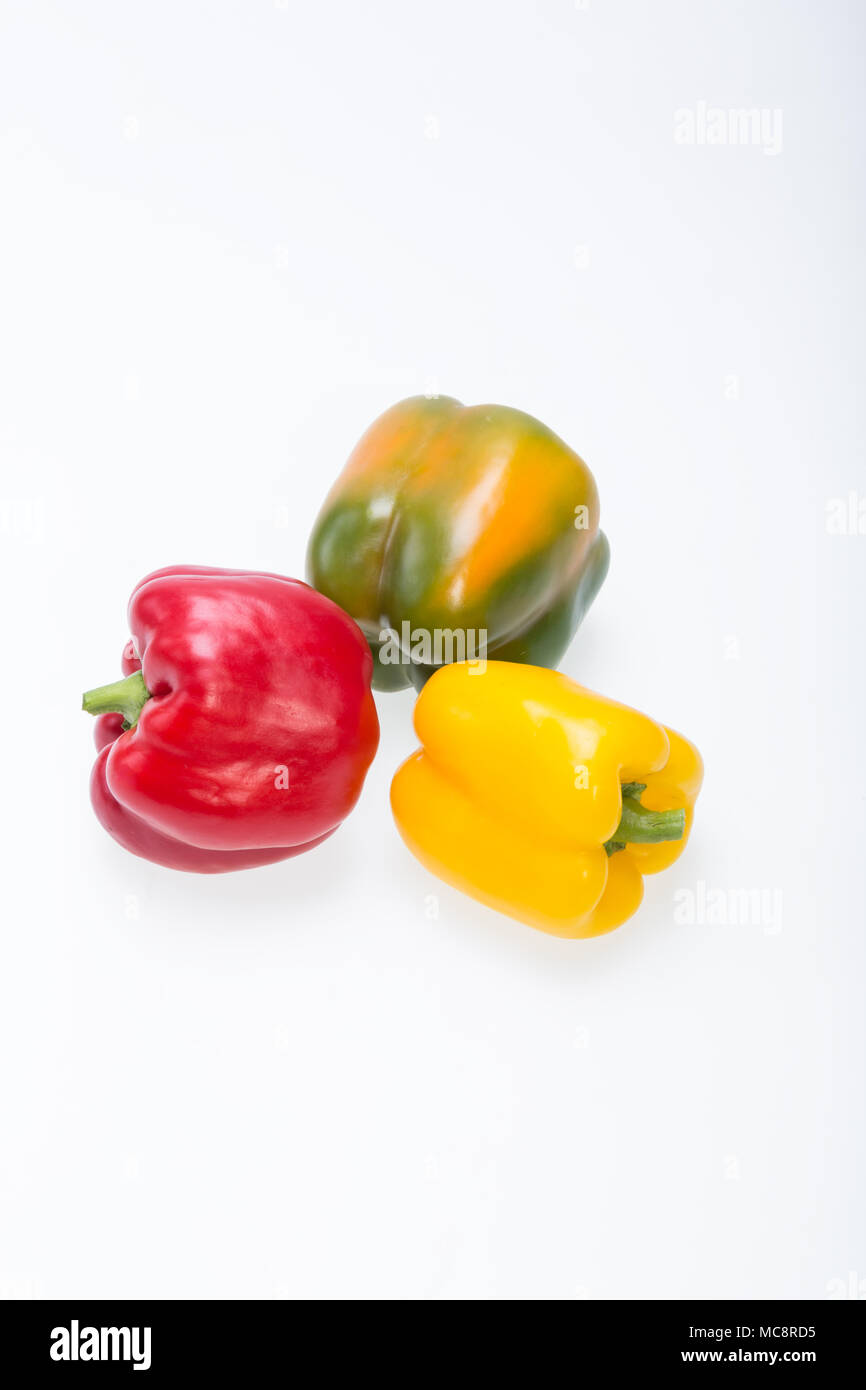 sweet pepper isolated on white background Stock Photo - Alamy