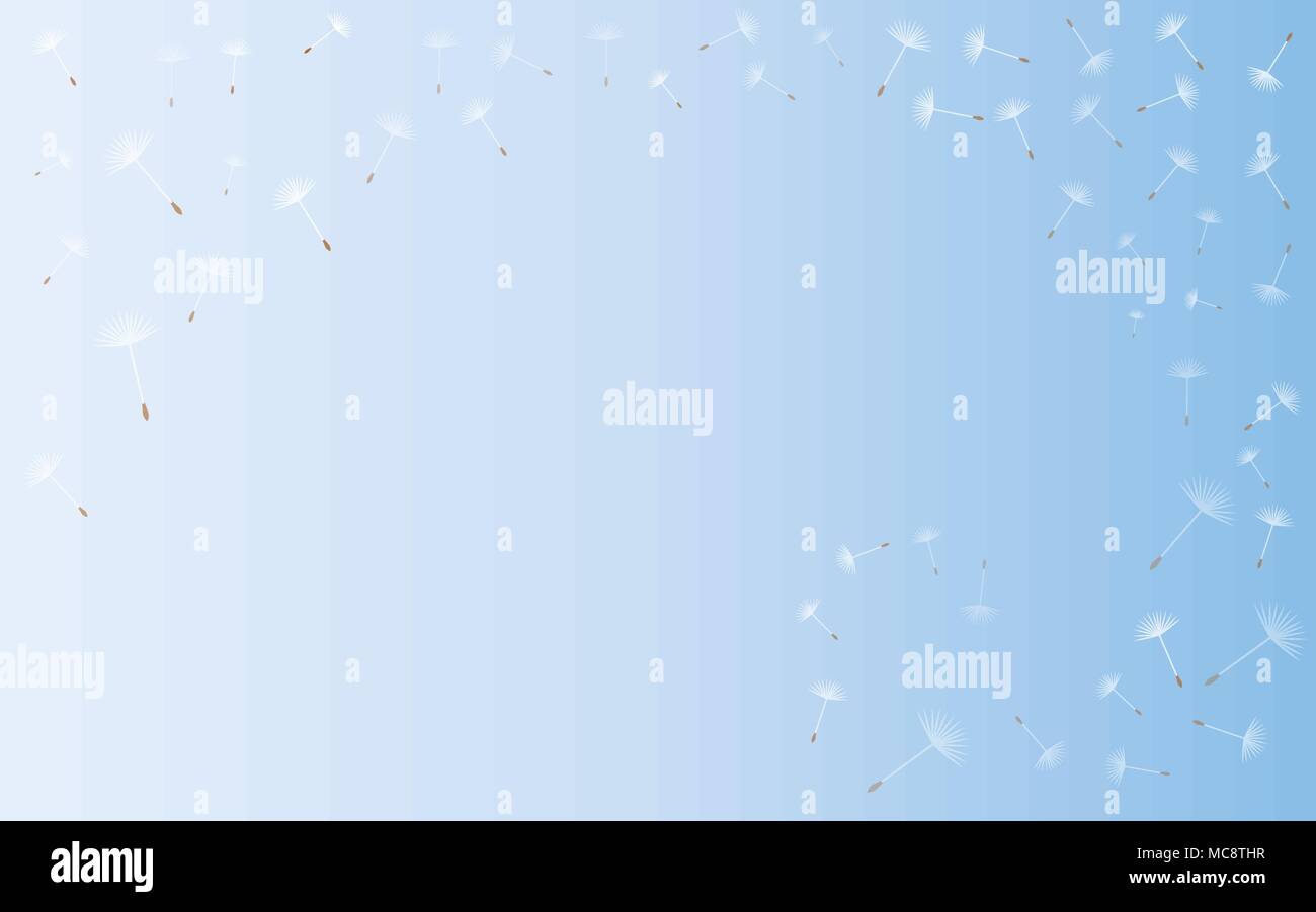 Background dandelion seeds in spring, vector Stock Vector Image & Art ...