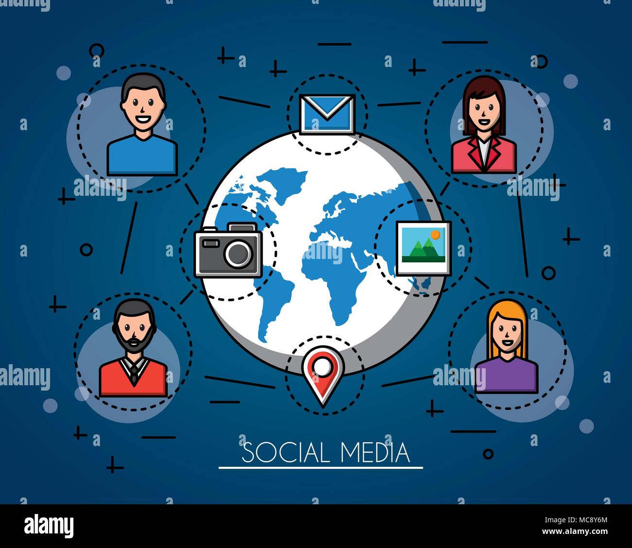 people social media Stock Vector Image & Art - Alamy
