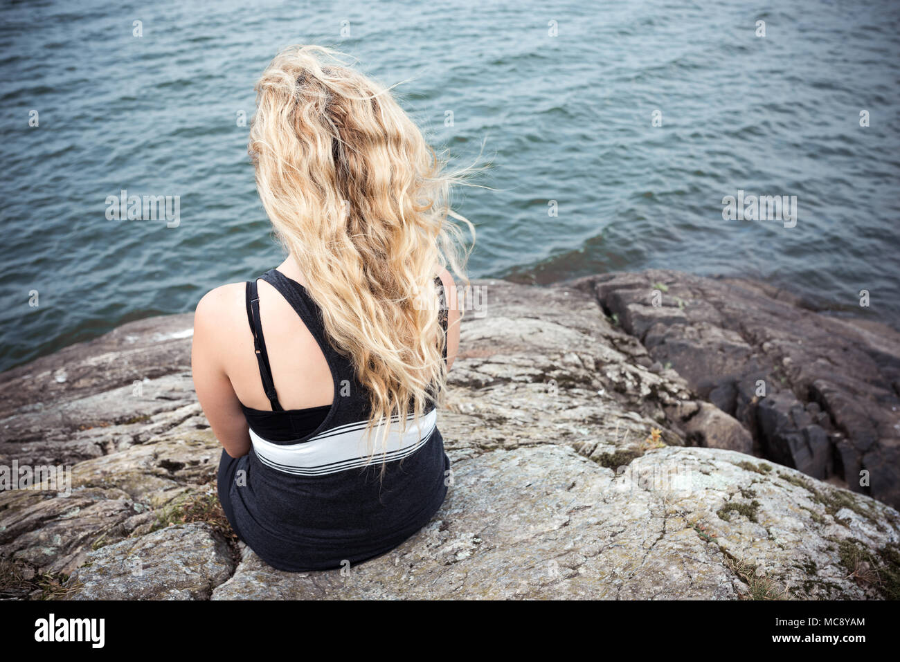 Female woman rear view hi-res stock photography and images - Alamy