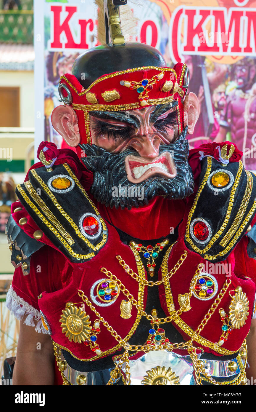 Participant in the Moriones festival in Boac Marinduque island the ...