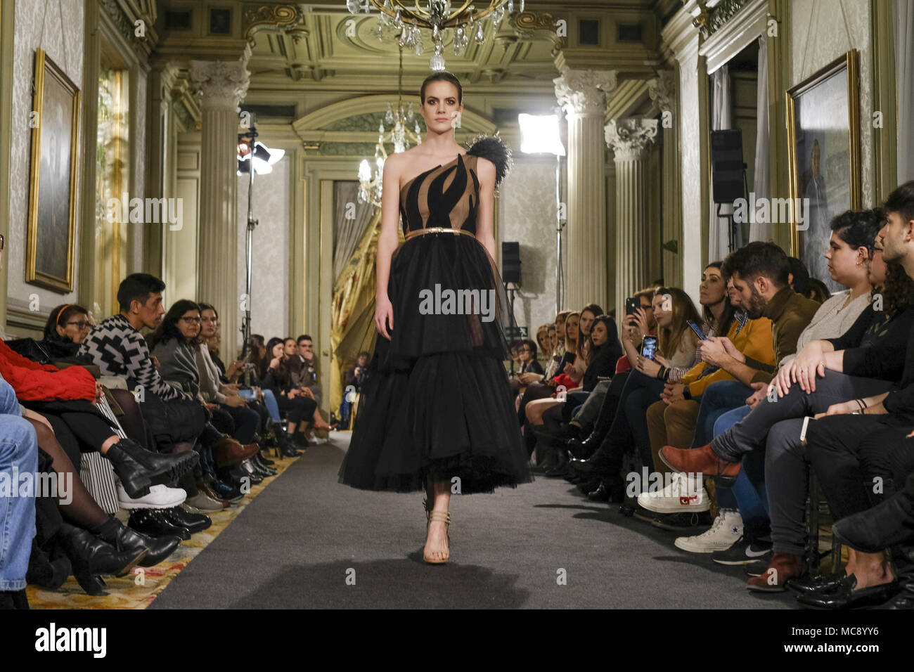 Madrid Fashion Week Atelier Couture - Sedomir Rodriguez de la Sierra -  Catwalk Featuring: Model Where: Madrid, Spain When: 14 Mar 2018 Credit:  Oscar Gonzalez/WENN.com Stock Photo - Alamy