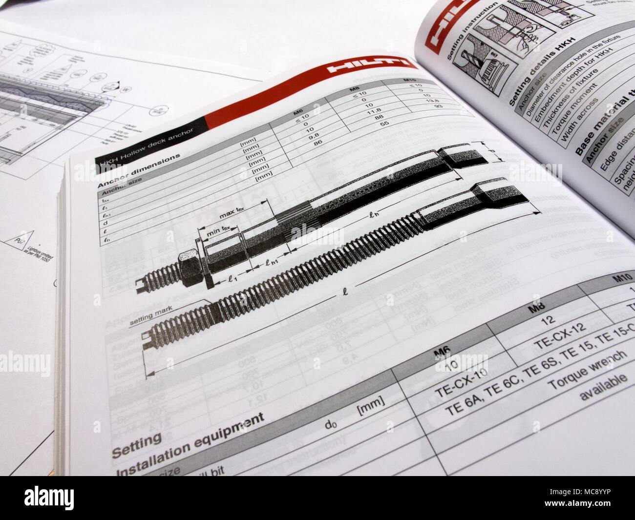 fastener technical data sheet for fixings used in the construction