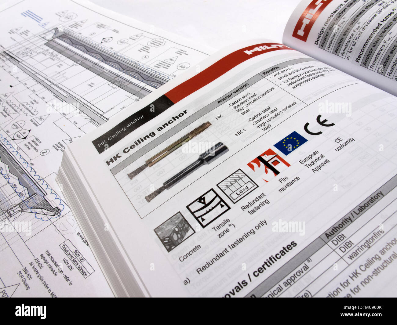 fastener technical data sheet for fixings used in the construction