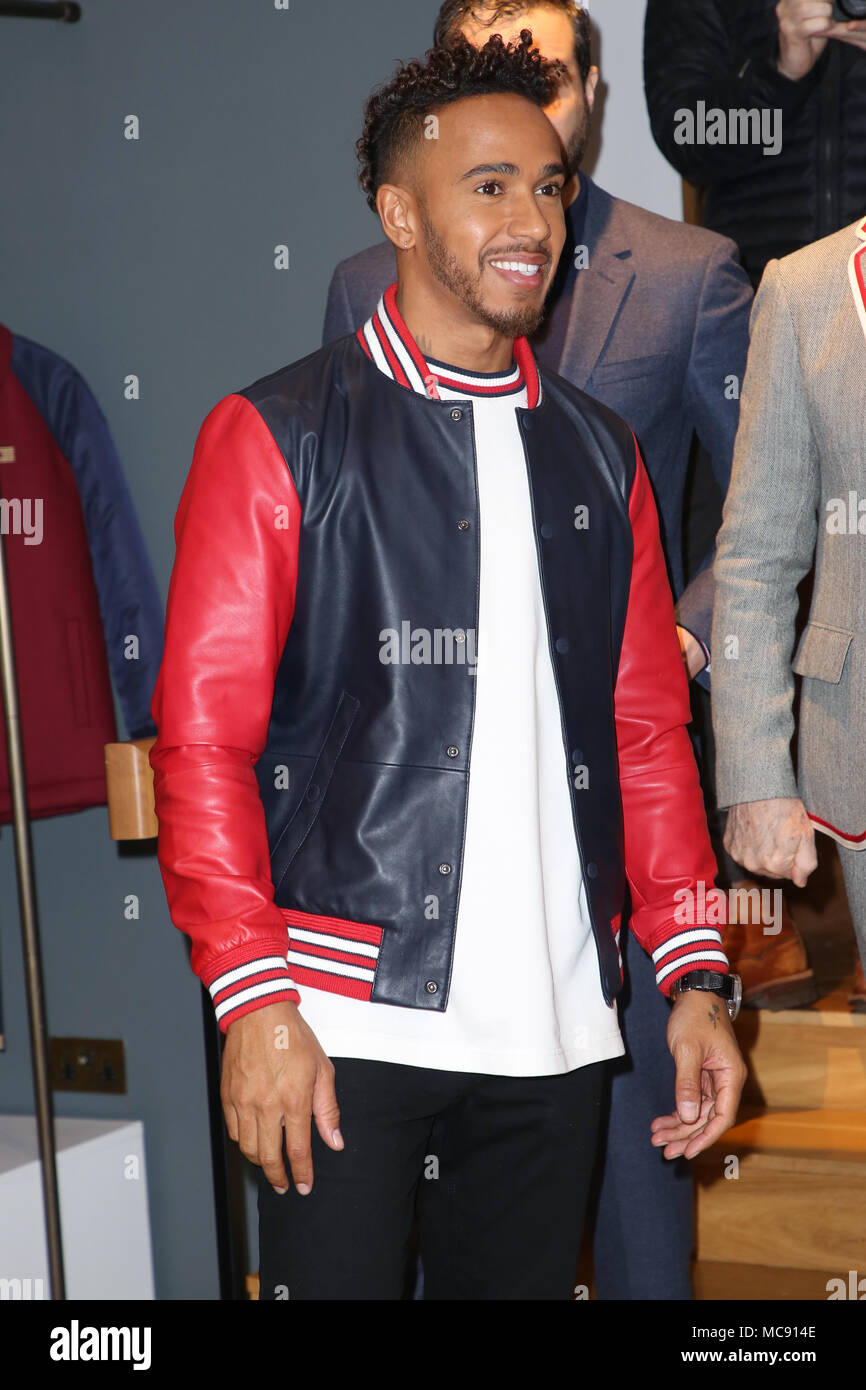 Lewis Hamilton is announced as Global Brand Ambassador for Tommy Hilfiger  Men's Featuring: Lewis Hamilton Where: London, United Kingdom When: 15 Mar  2018 Credit: Lia Toby/WENN.com Stock Photo - Alamy