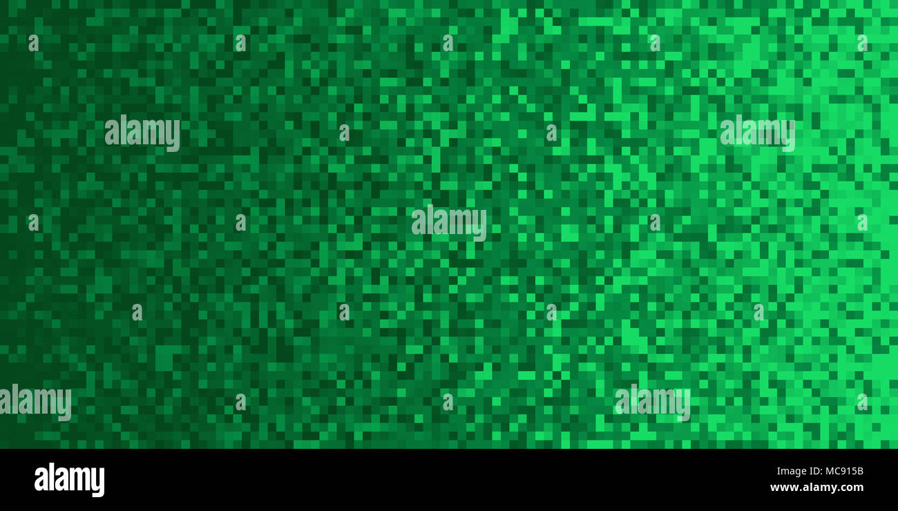 Green Pixilated Gradient Background Mosaic Pixel Art Texture Horizontal Pixel Gradient Backdrop Stock Photo Alamy