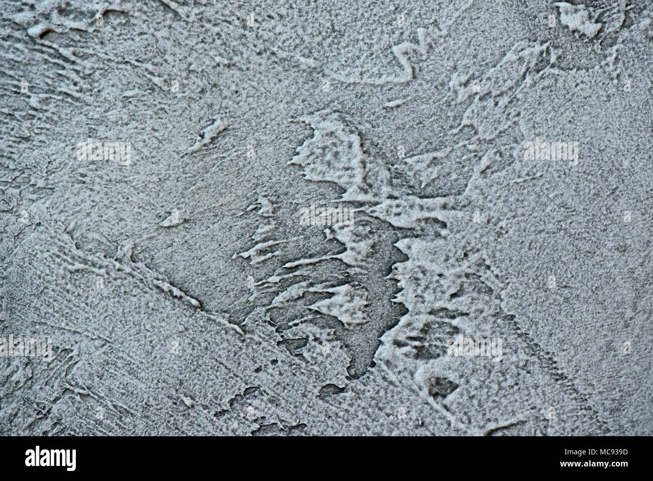 Rustic Putty Pattern Grey Texturized grey putty. Vintage or grungy background of venetian stucco ...