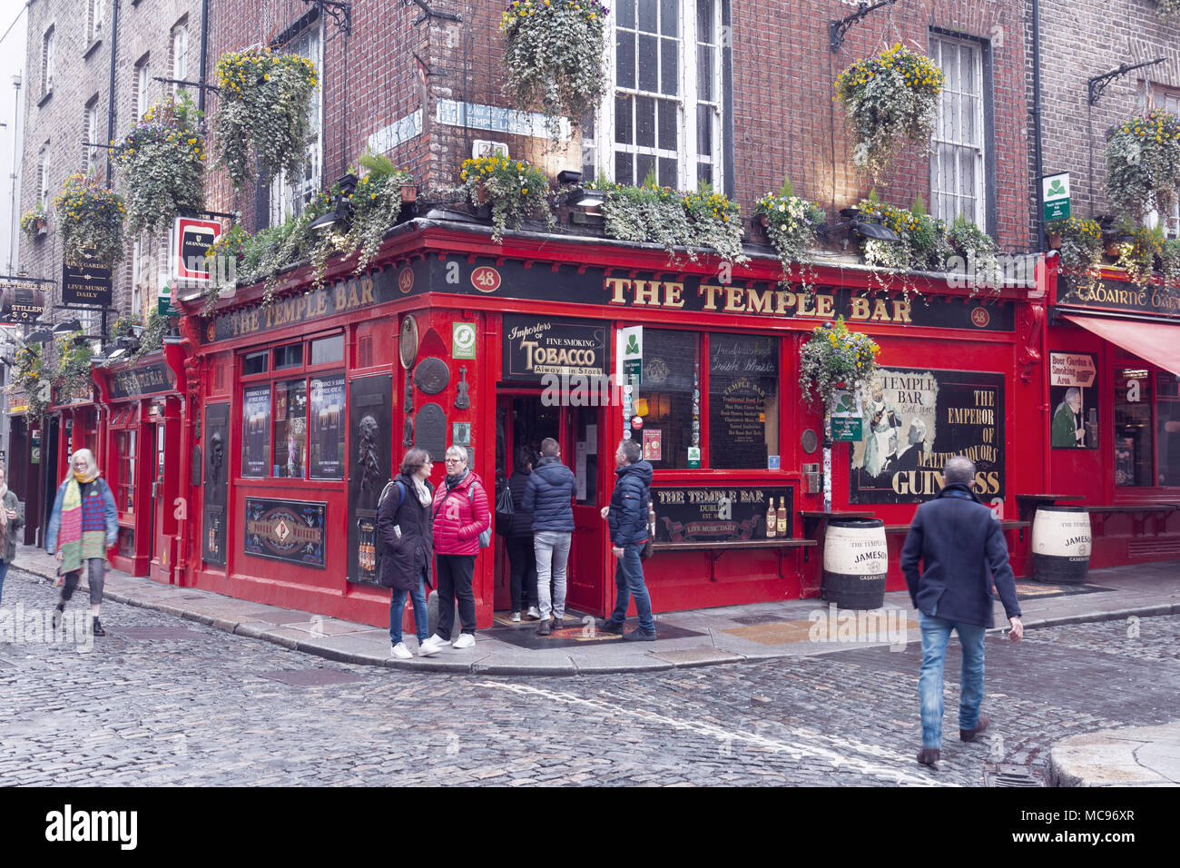 April 12th, 2018, Dublin, Ireland The Temple Bar in Temple Bar