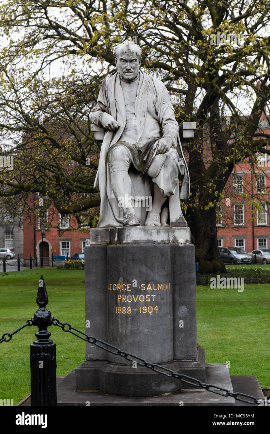 April 12th, 2018, Dublin, Ireland Salmon statue at Trinity