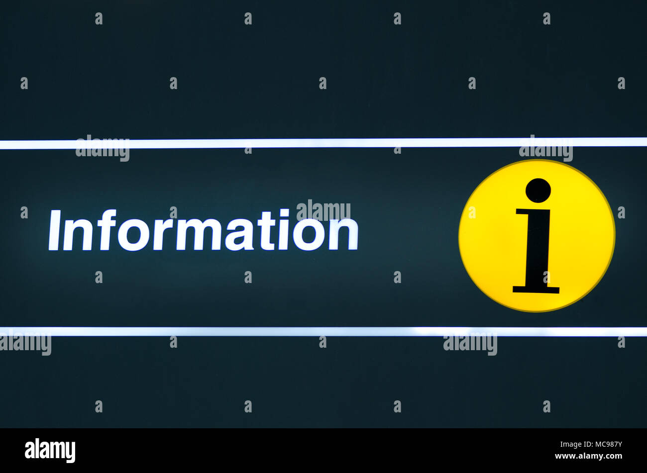 Help Desk Information Sign Area At Airport For Tourist Copy