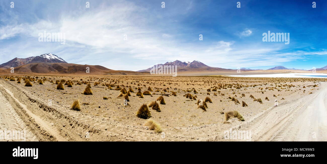 Dali desert at Eduardo Avaroa Andean Fauna National Reserve in Bolivia Stock Photo