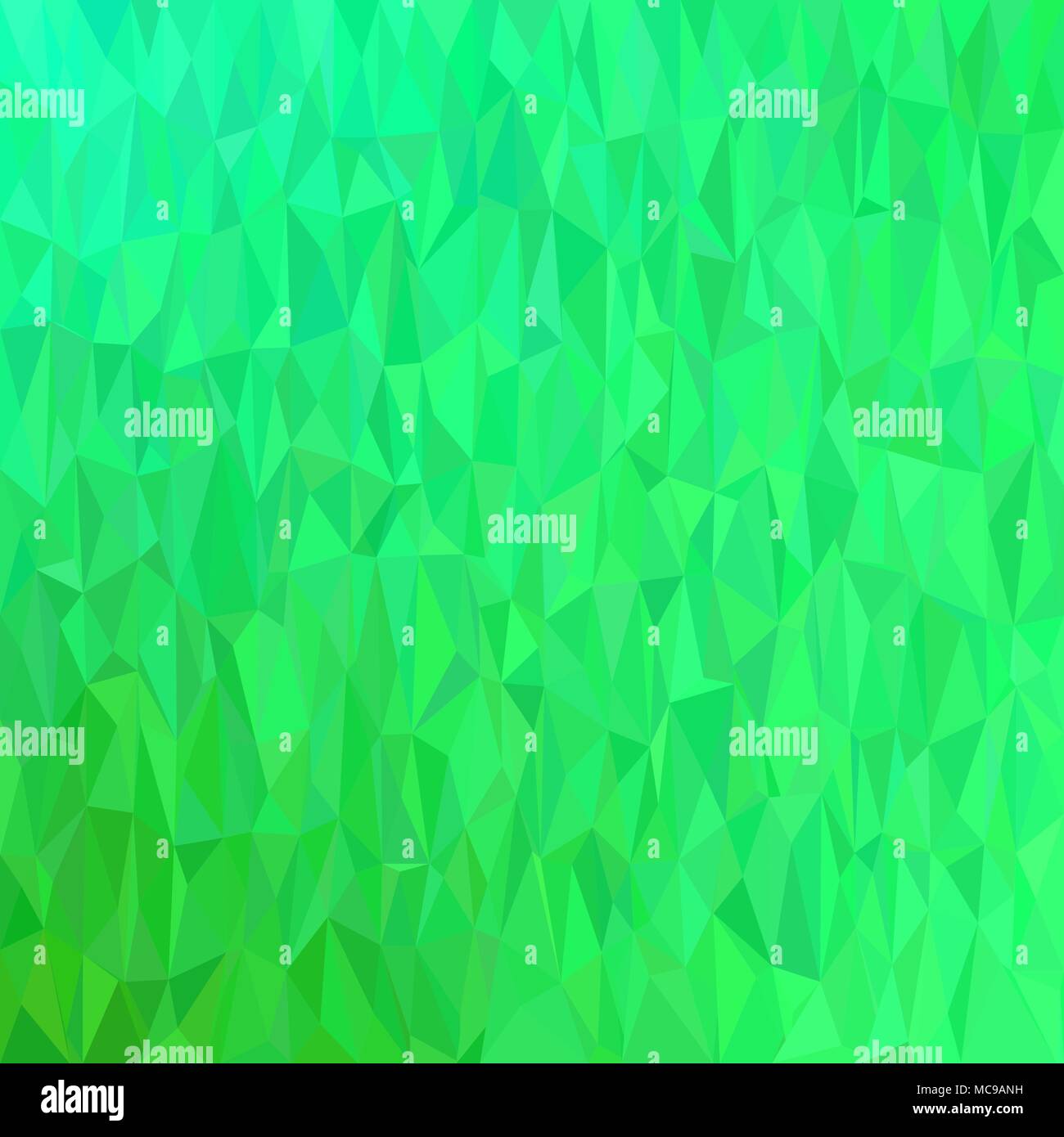 Green geometrical chaotic triangle background - mosaic vector illustration Stock Vector