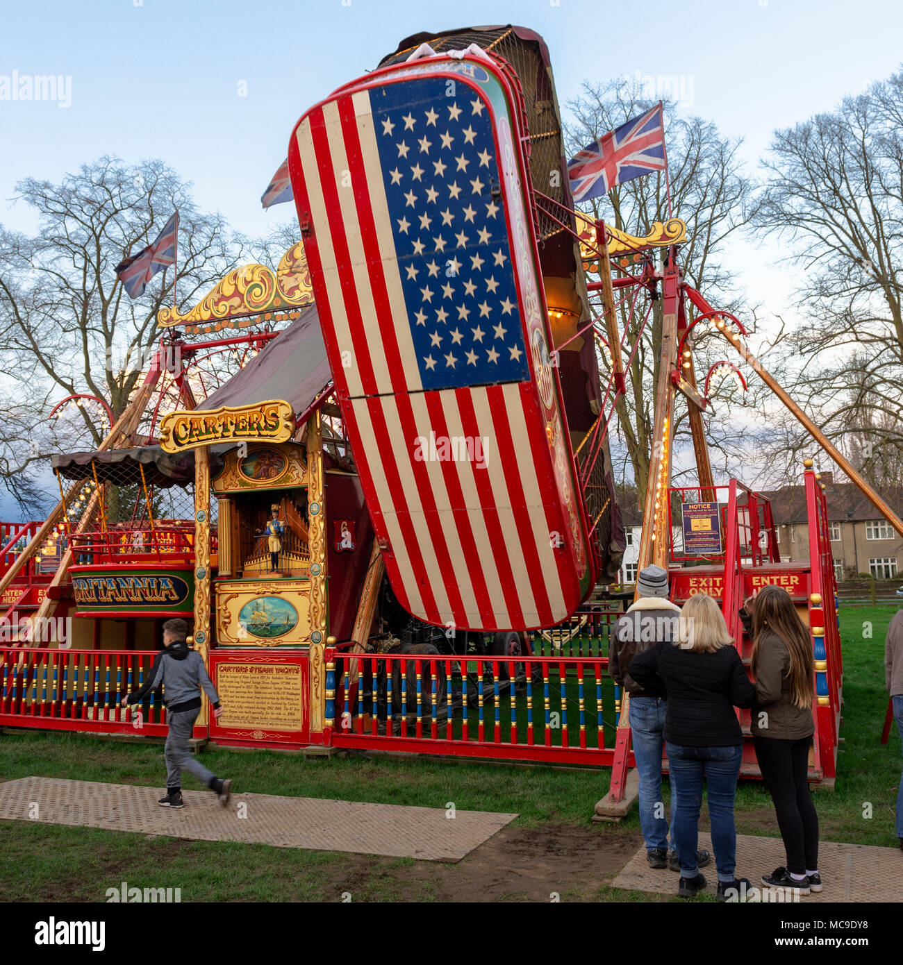 Zarters Carters Steam Fair, April 2018, Reading Berkshire UK Stock Photo - Alamy