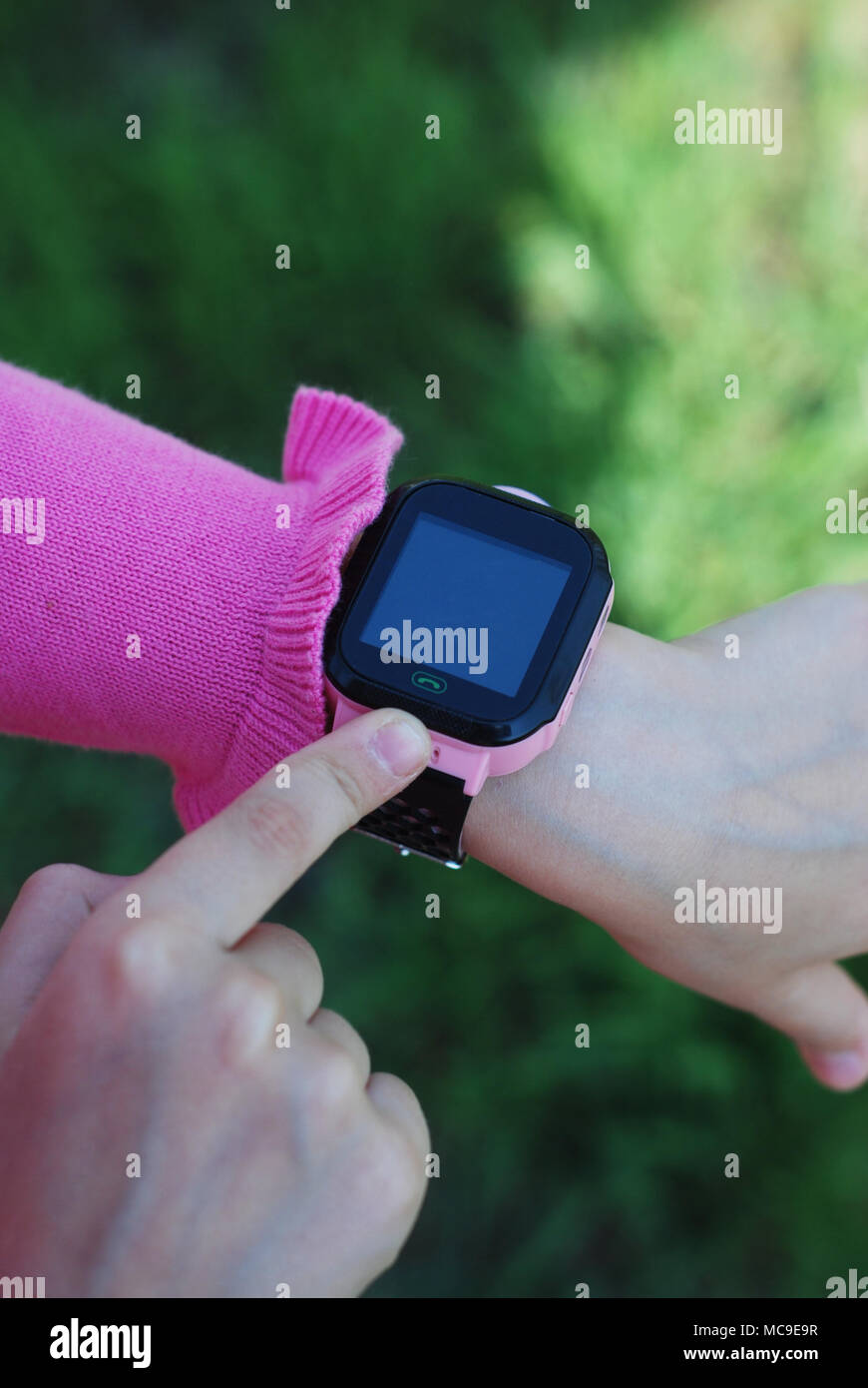ladies pink smart watch