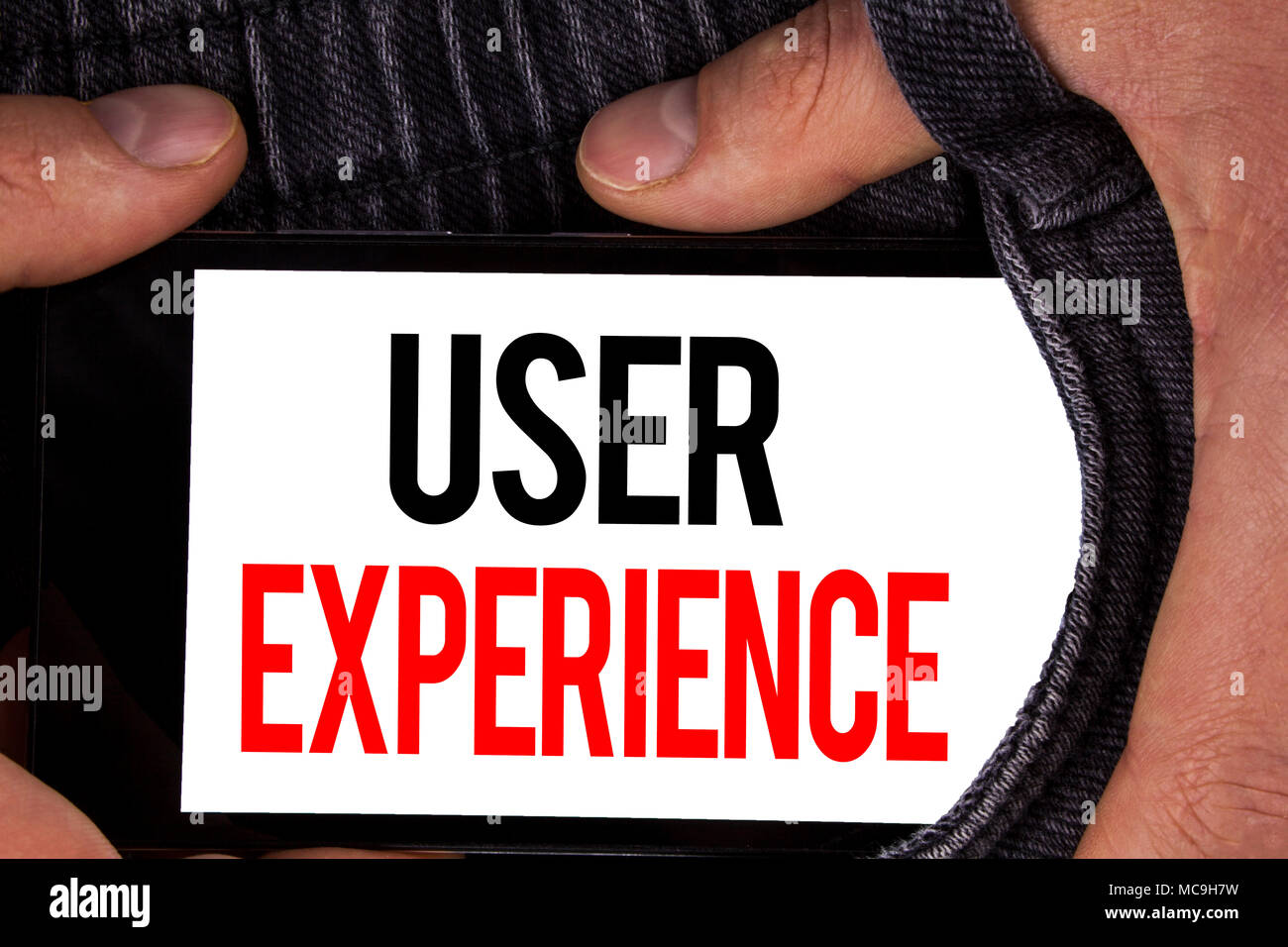 Text sign showing User Experience. Conceptual photo Customer experience ...