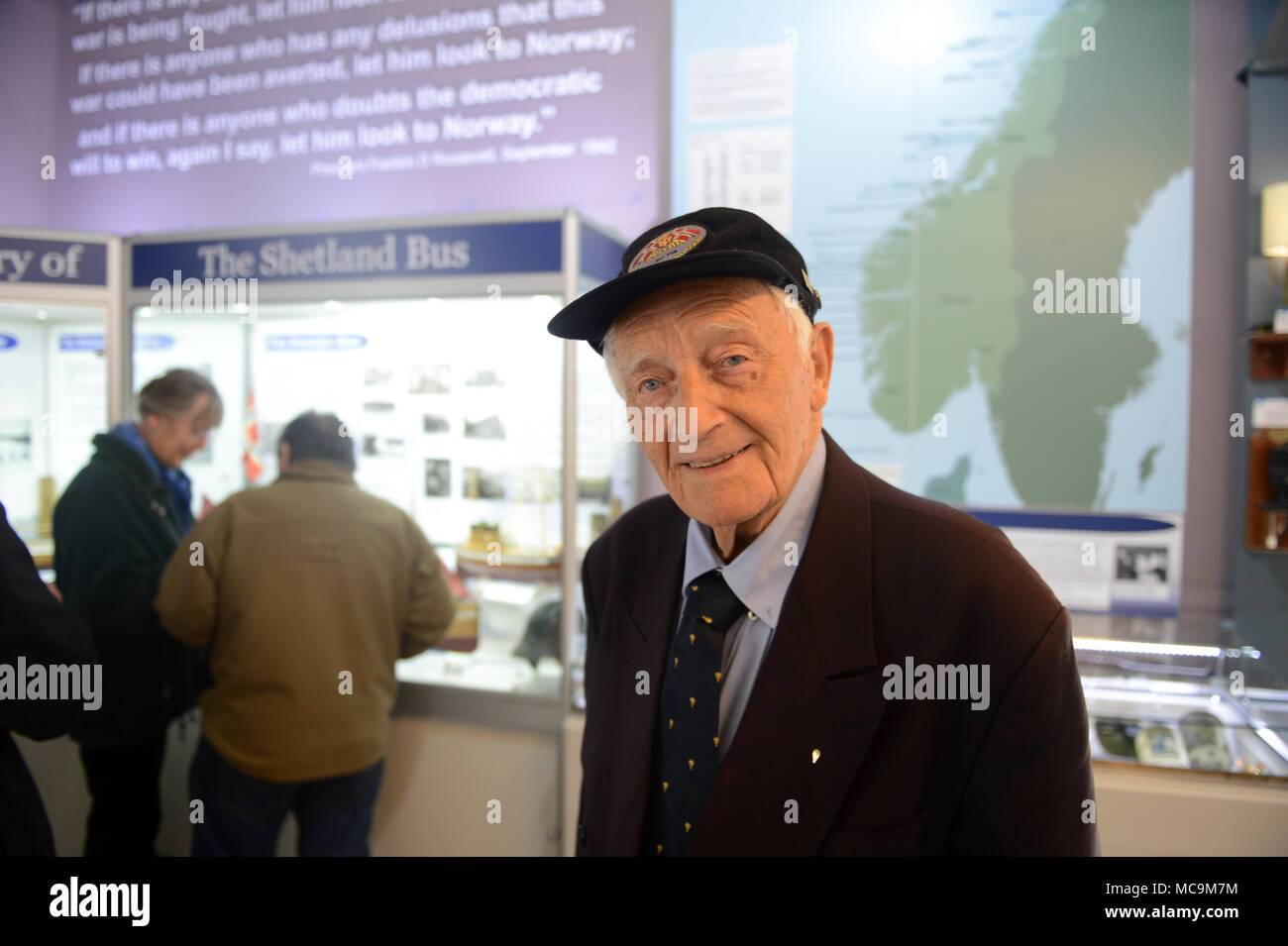 August Rathke 92 Norwegian Resistance fighter from Bergen Norway Stock ...