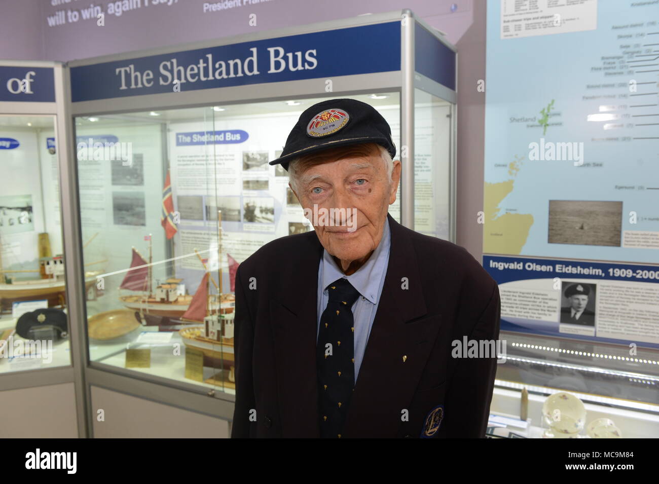 August Rathke 92 Norwegian Resistance fighter from Bergen Norway Stock ...