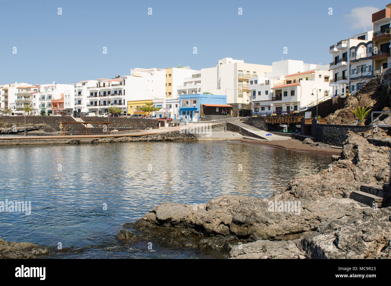 La Restinga, seaside village in the south of the El Hierro, privileged region for divind. Canary island, Spain. Stock Photo