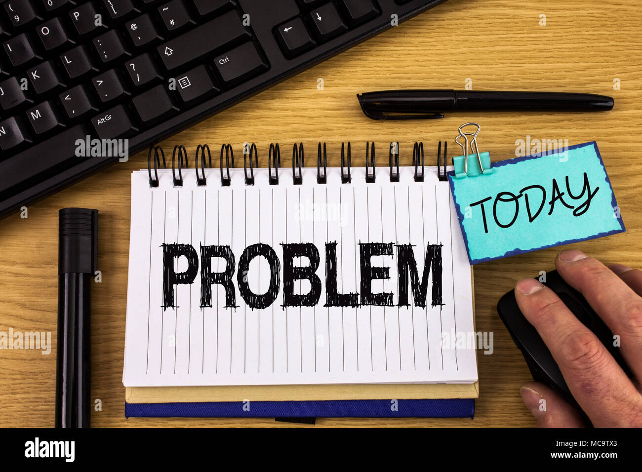 Text sign showing Problem. Conceptual photo Trouble that need to be ...