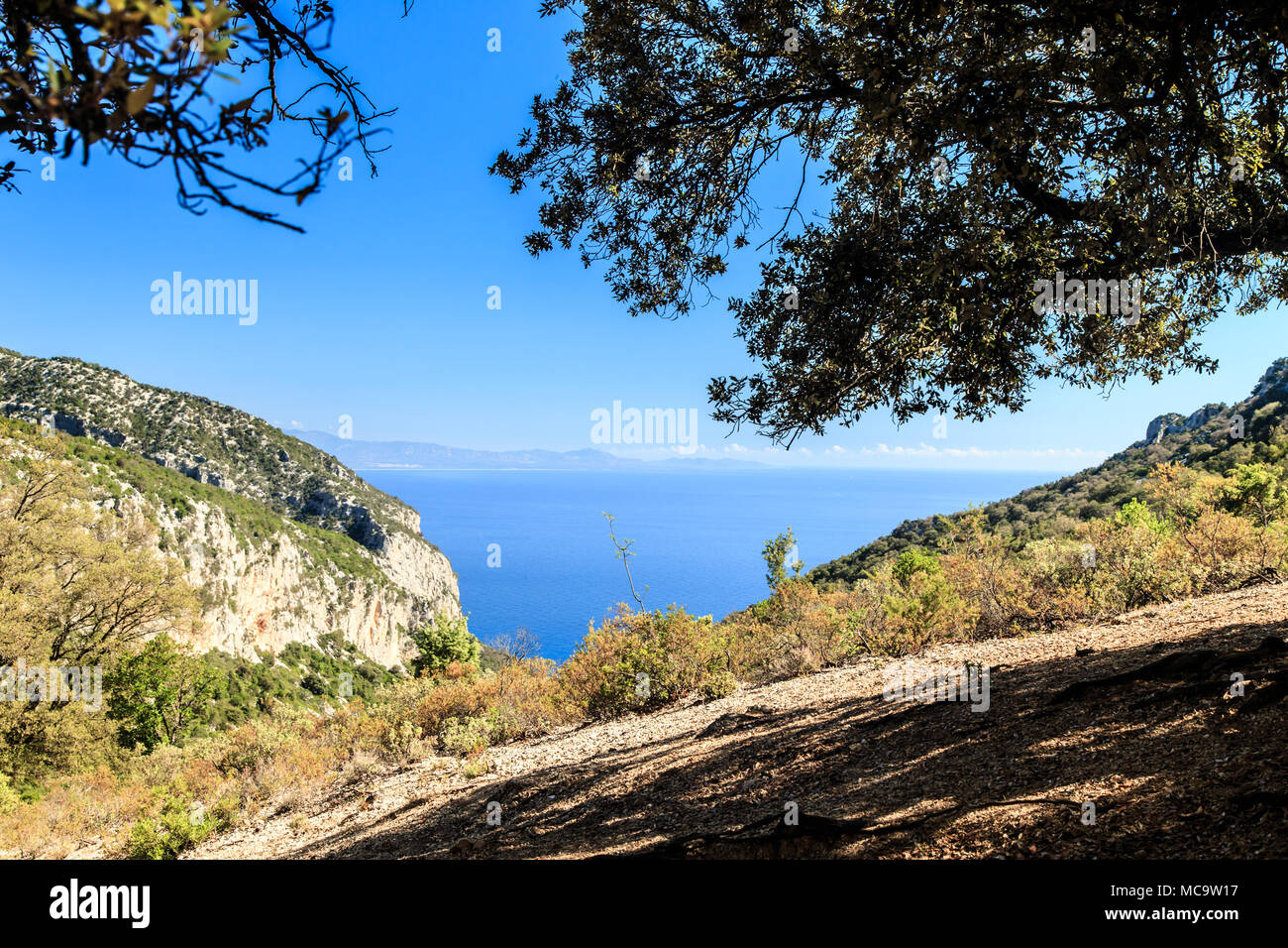 The beautiful bay in the Gulf of Orosei, Sardinia Stock Photo