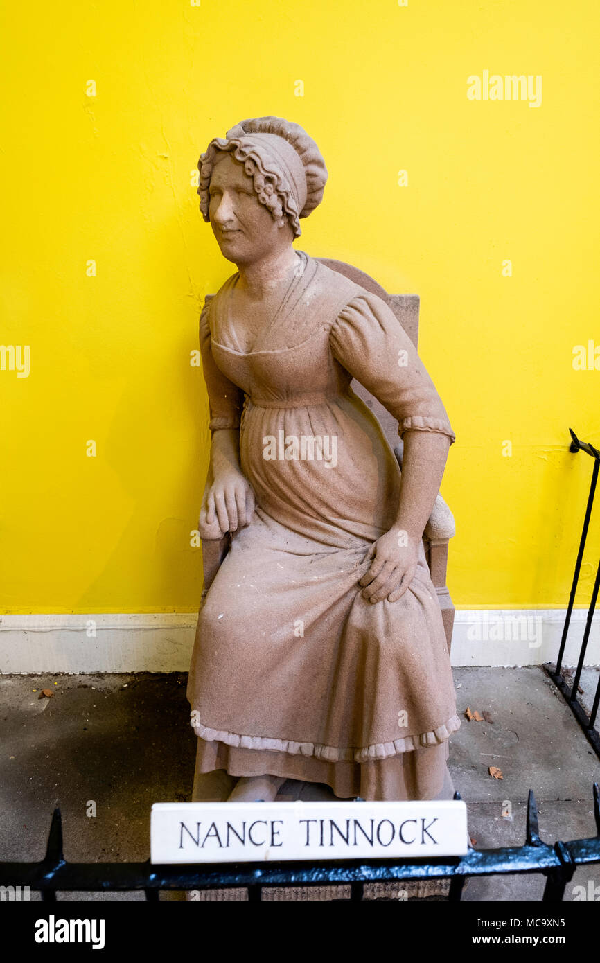 Statue of Nance Tinnock at Burns Memorial Gardens in Alloway, Ayrshire