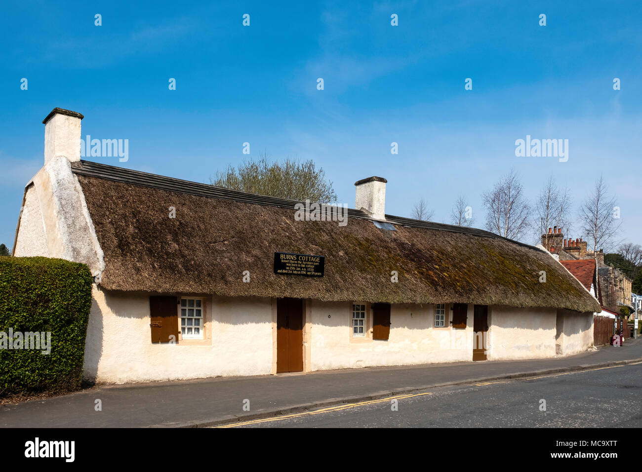 View Of Burns Cottage Birthplace And Home Of Robert Burns In