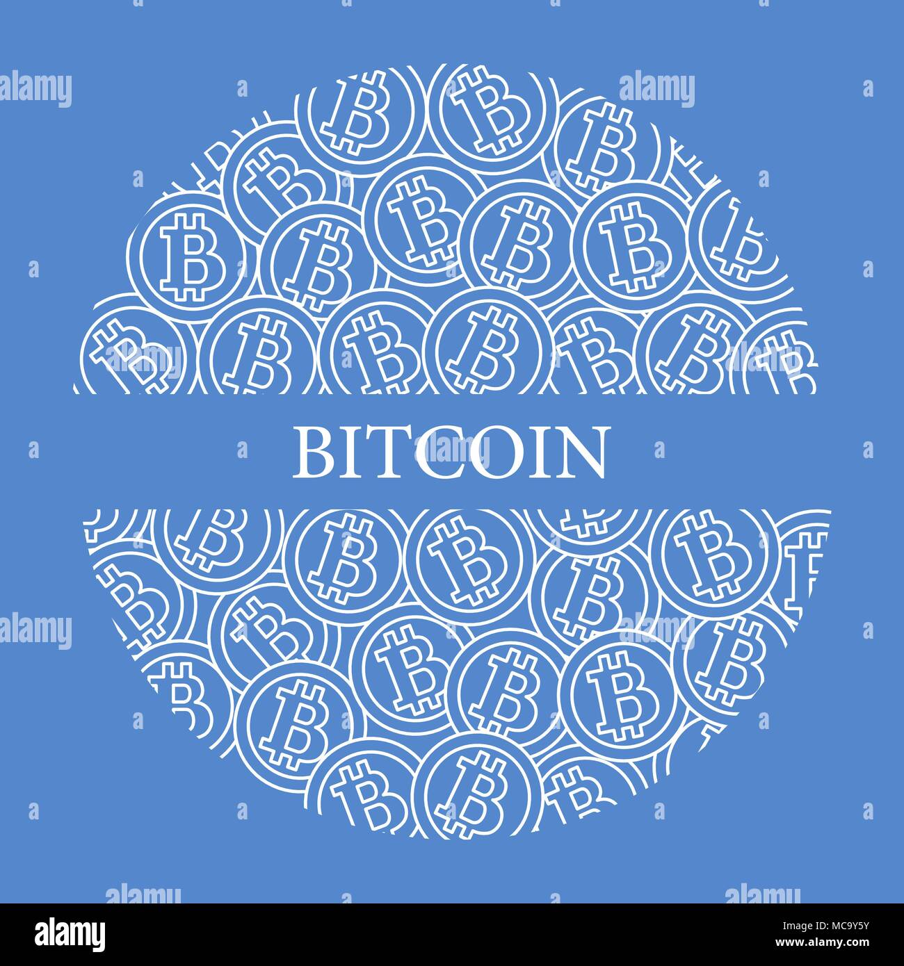 Bitcoins. Digital currency. Blockchain technology. Design for banner ...