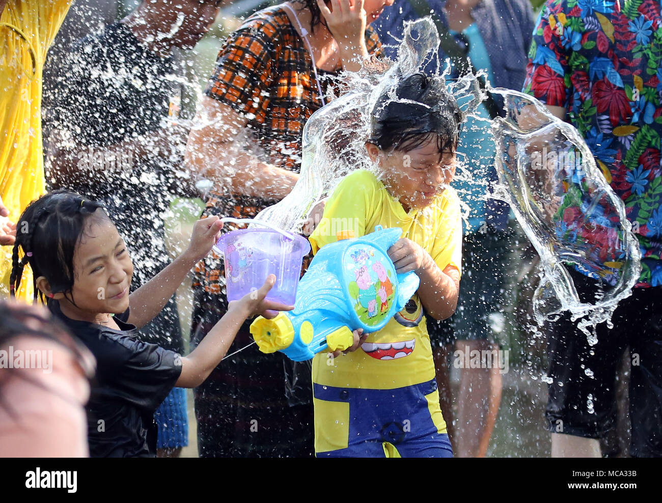 Thingyan water festival hi-res stock photography and images - Alamy