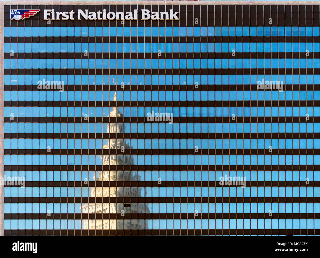 First National bank Cleveland Ohio Stock Photo