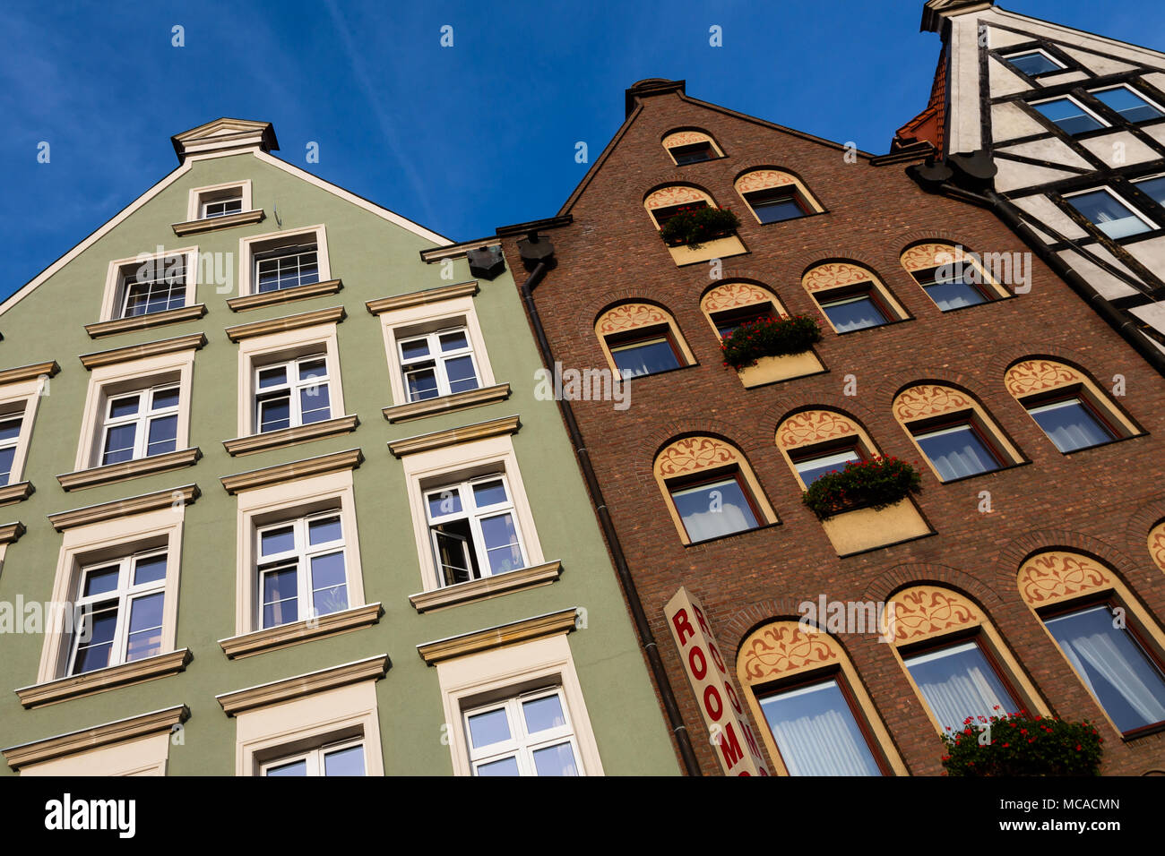 Houses in Gdansk old town, Poland Stock Photo
