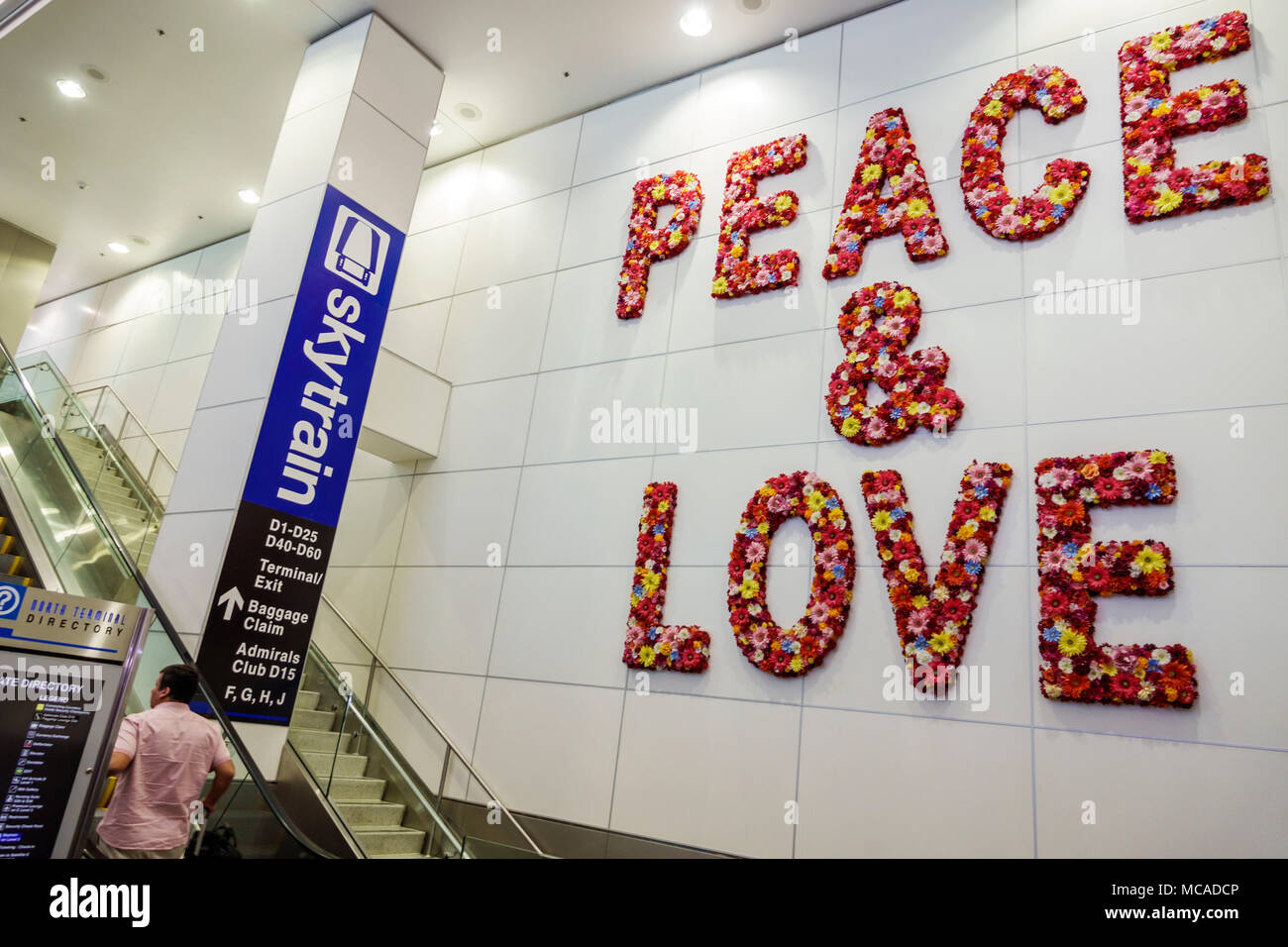 Peace and love miami airport hires stock photography and images Alamy