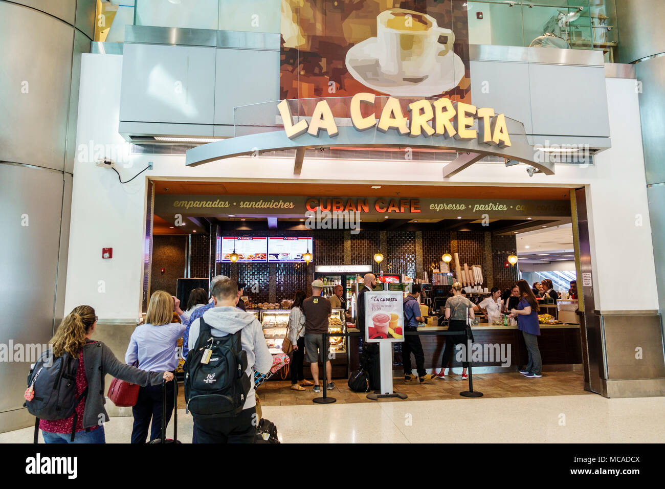 Miami Florida,International Airport MIA,terminal,D,La Carreta,Cuban