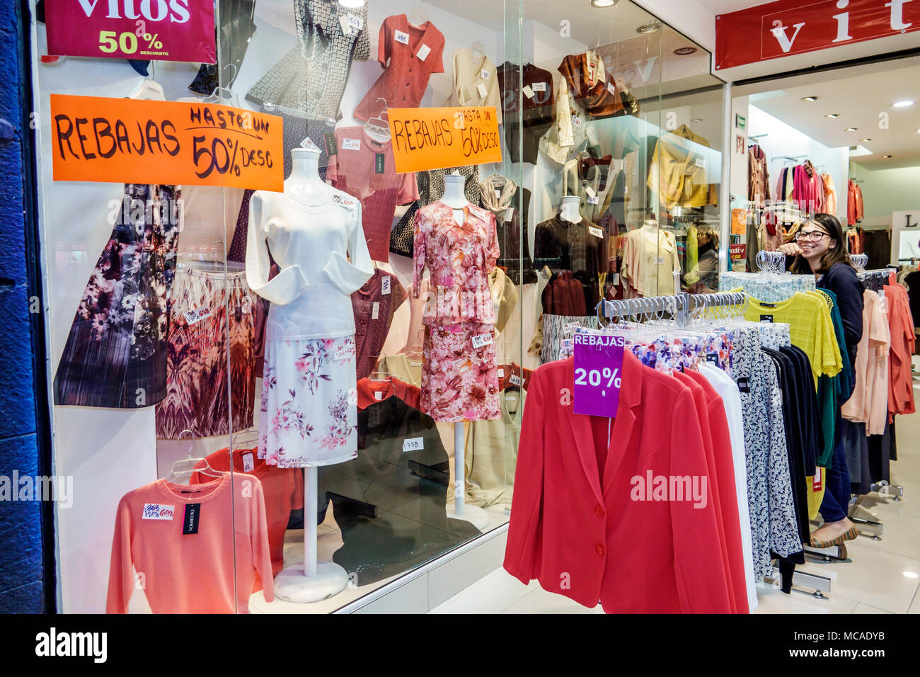 Mexican Clothes Shop Stock Photos & Mexican Clothes Shop Stock Images