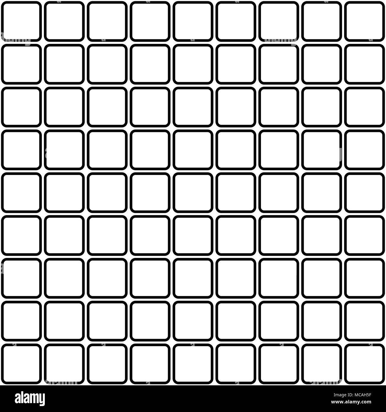 Seamless mosaic squares vector pattern or background. Stock Vector
