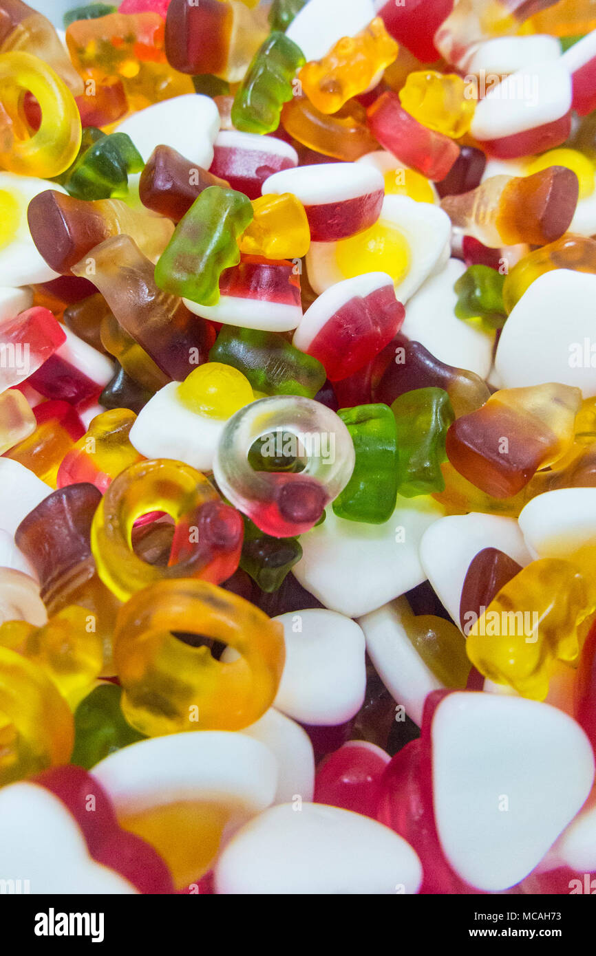 Lots of Haribo sweets